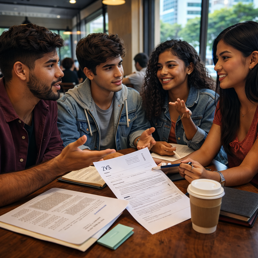 Aplicación y currículum en escritorio