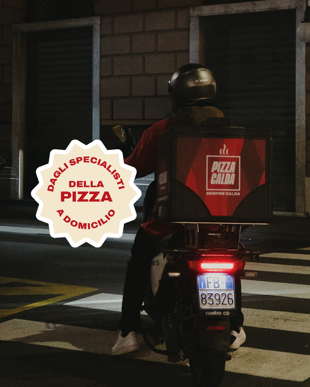 Rider PizzaCalda con box termici