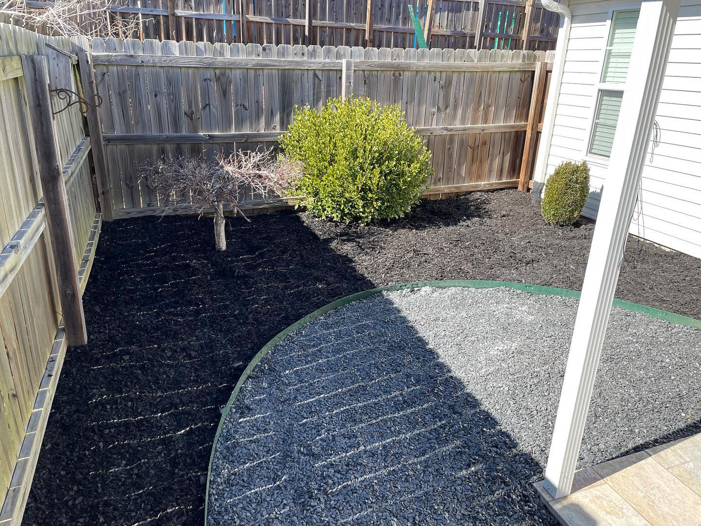 Hardscaping patio installation