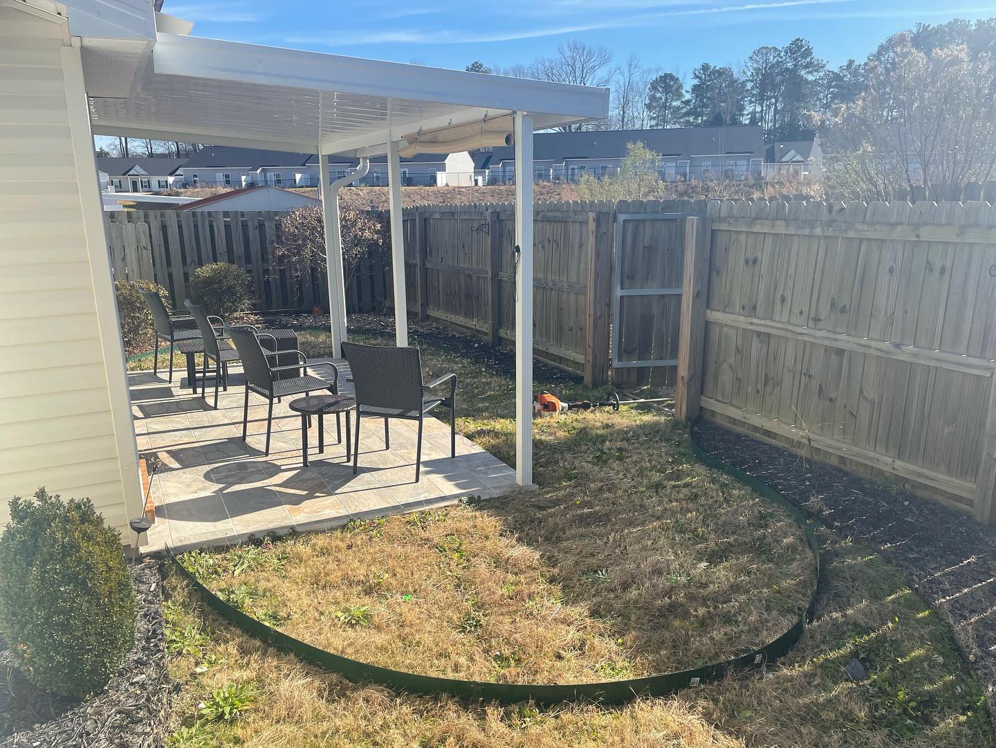 Hardscaping patios and retaining walls