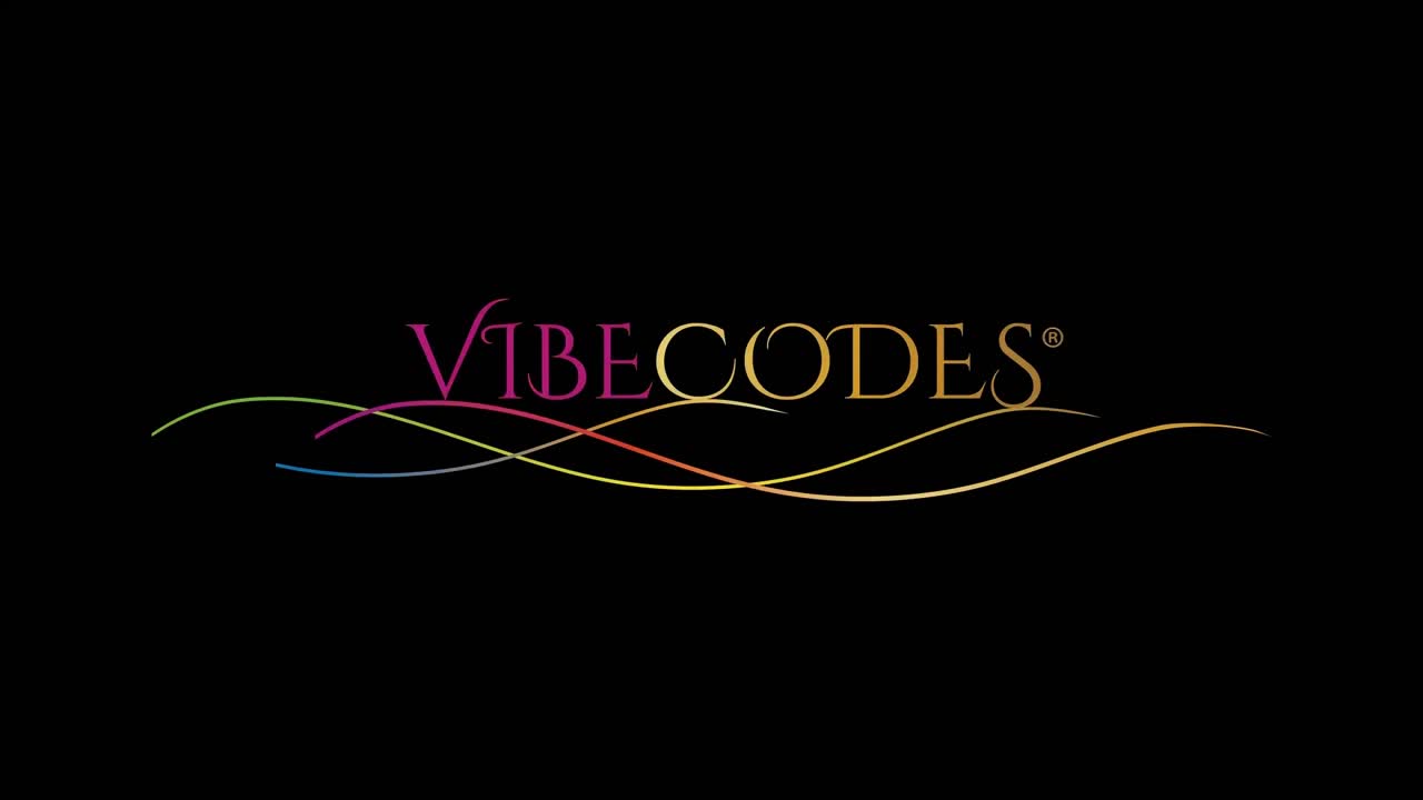 Logo Vibecodes sur fond sombre