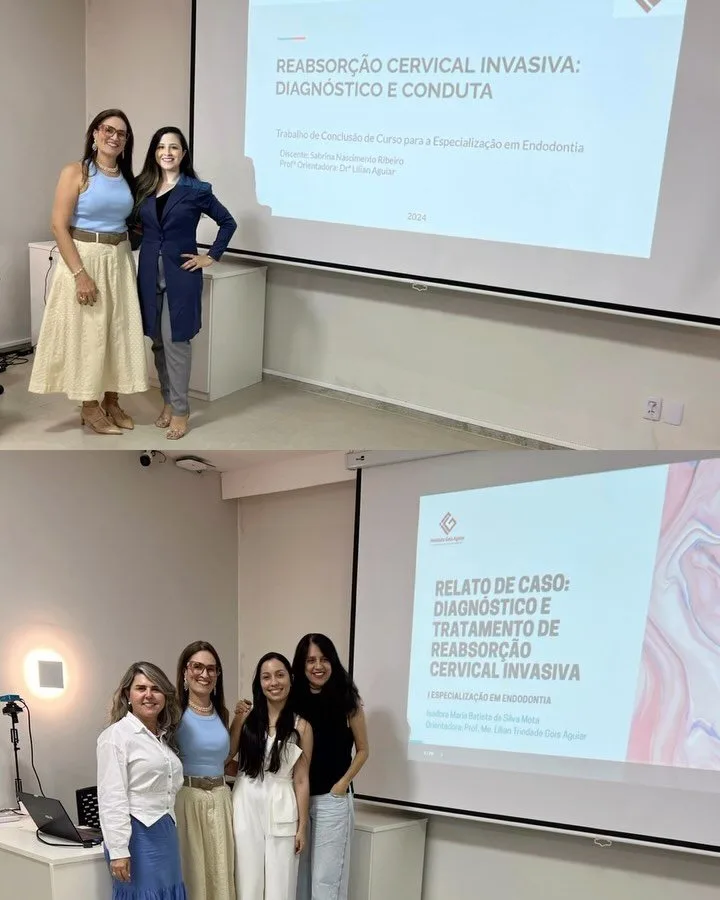 Turma 1 da Especialização em Endodontia na apresentação dos TCCs
