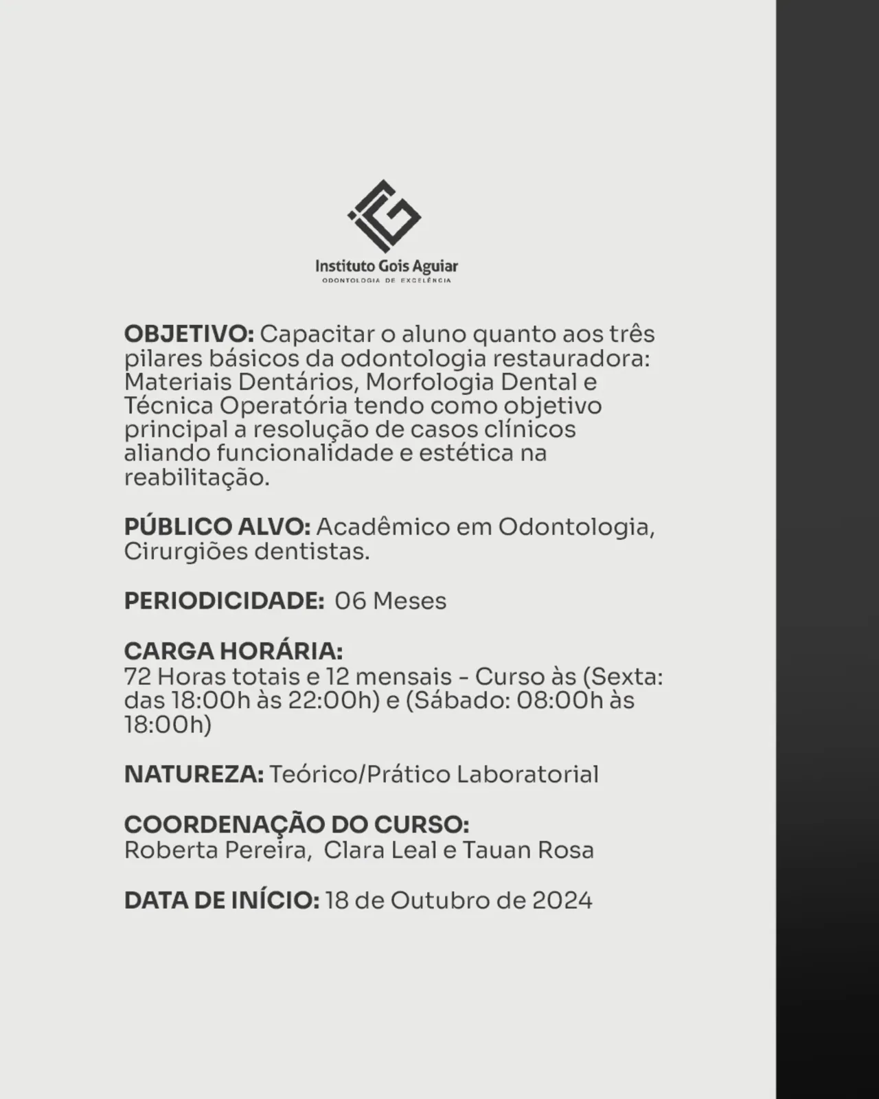 Capacitação Pilares em Dentística — Turma 3