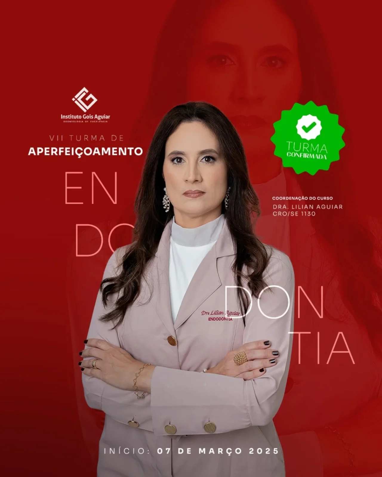Arte de divulgação do Aperfeiçoamento em Endodontia – Turma 7