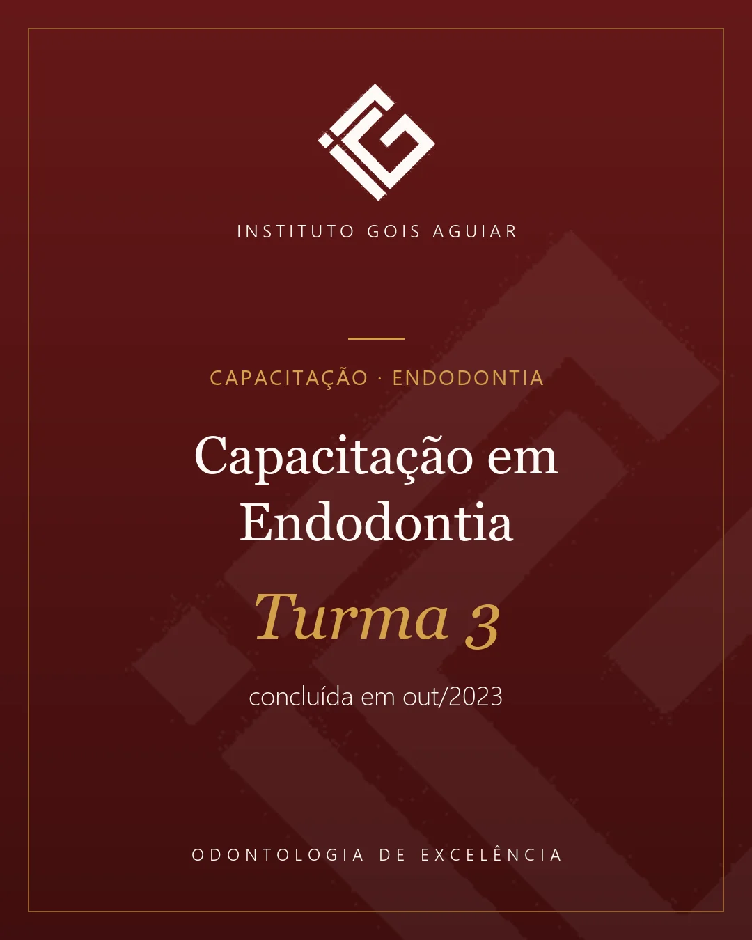 Capa da Capacitação em Endodontia – Turma 3