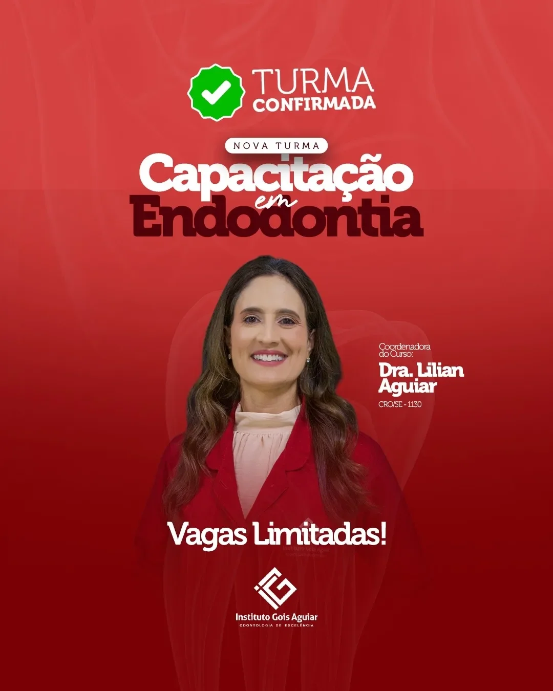 Arte de divulgação da Capacitação em Endodontia – Turma 4