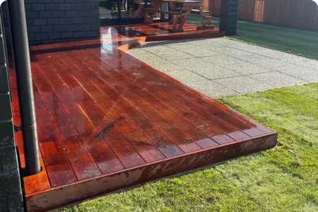 Newly Built Timber Deck Example