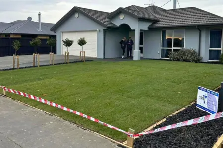 Newly Laid Artificial Grass in Rolleston