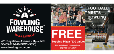 FREE Open Play and One Topping Pizza