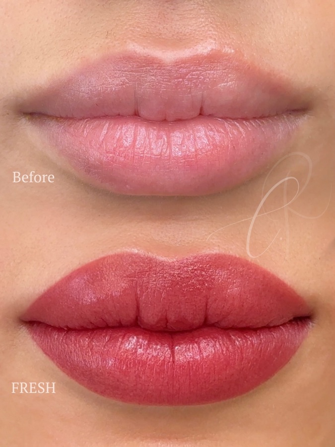 Natural red Sculpted Lips result
