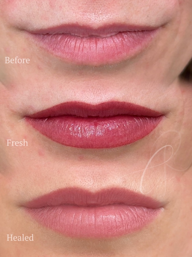 Bold red Sculpted Lips results