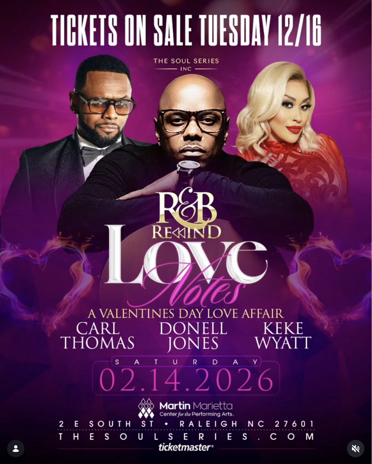 R&B Rewind: Love Notes Edition with Carl Thomas, Donell Jones and Keke Wyatt album cover