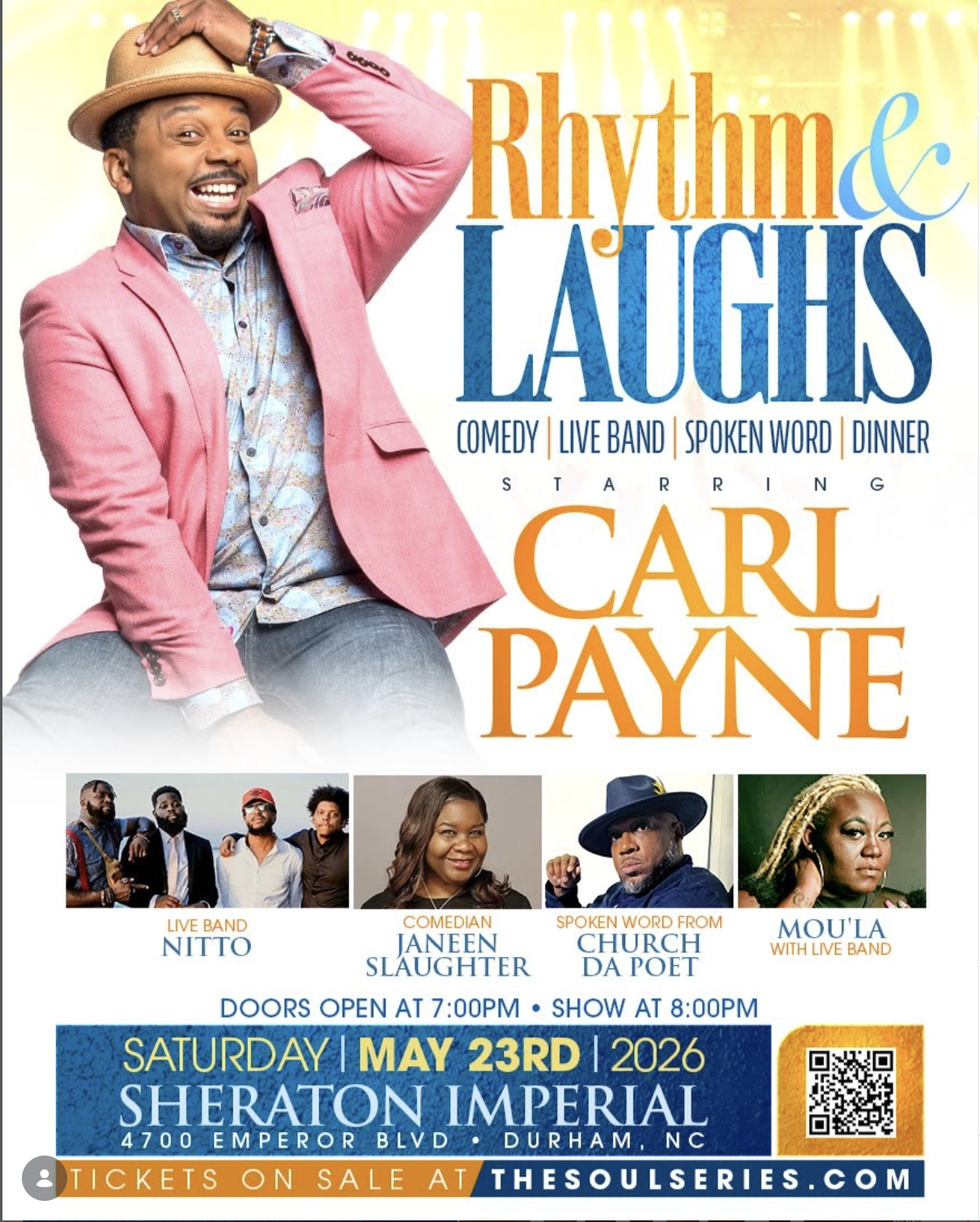 Rhythm & Laughs: Carl Payne, Quan Wiggins, Janeen Slaughter, Church De Poet, Mou'la & Niito album cover