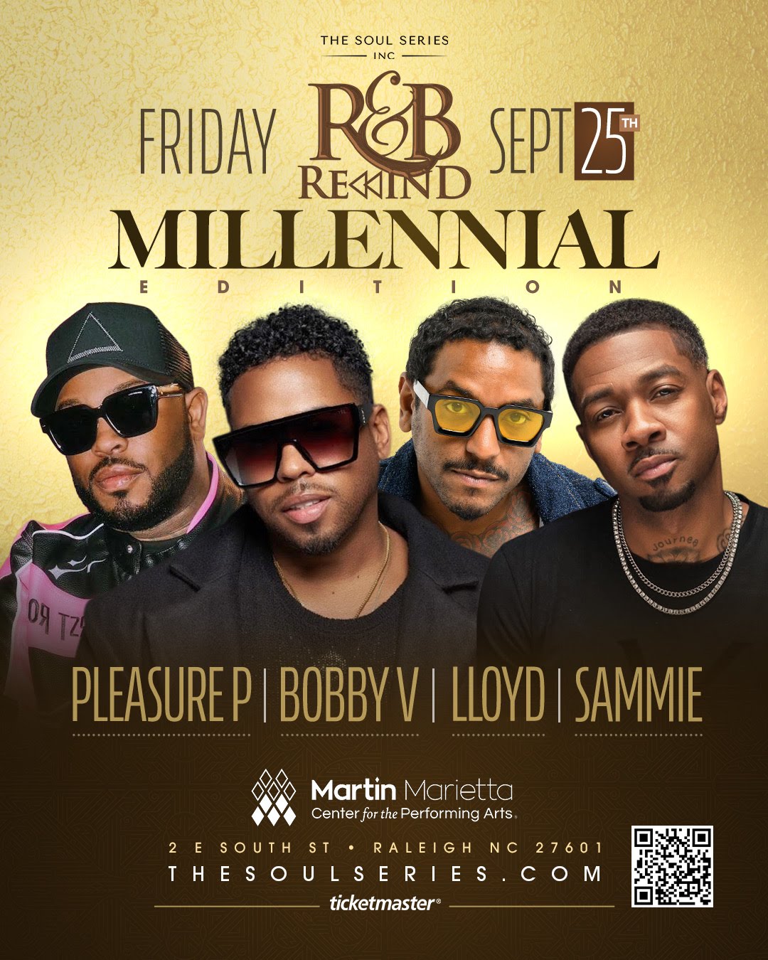 R&B Rewind: Millennial Edition featuring Bobby V, Pleasure P, Lloyd & Sammie flyer