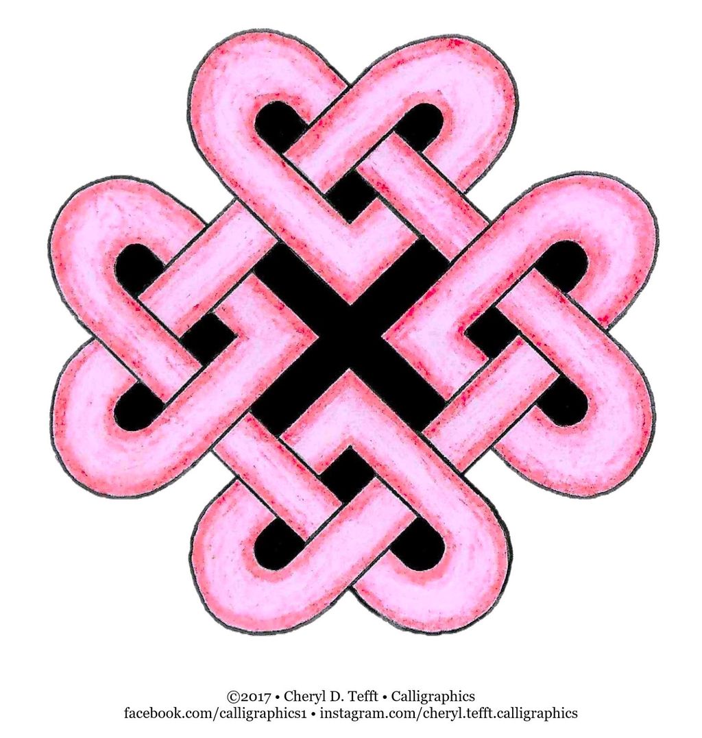 Beginner Celtic knot interlacing example