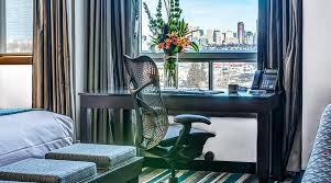 A guest room at Hotel Blackfoot