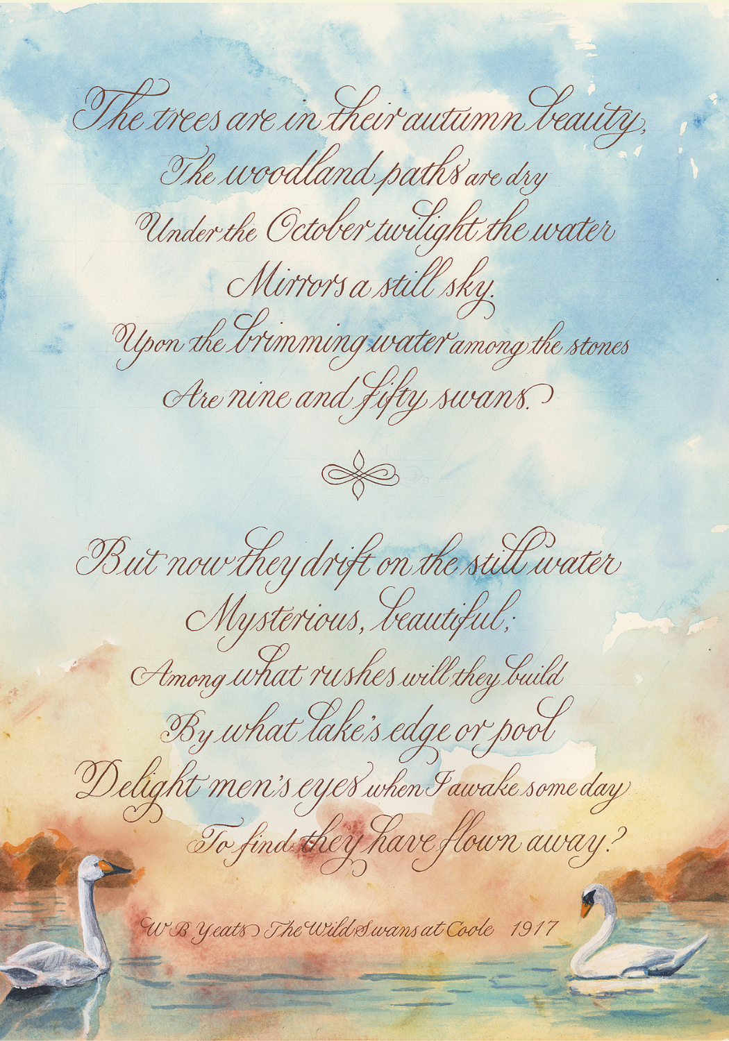 Copperplate Layout and Design finished piece by Eleanor Winters