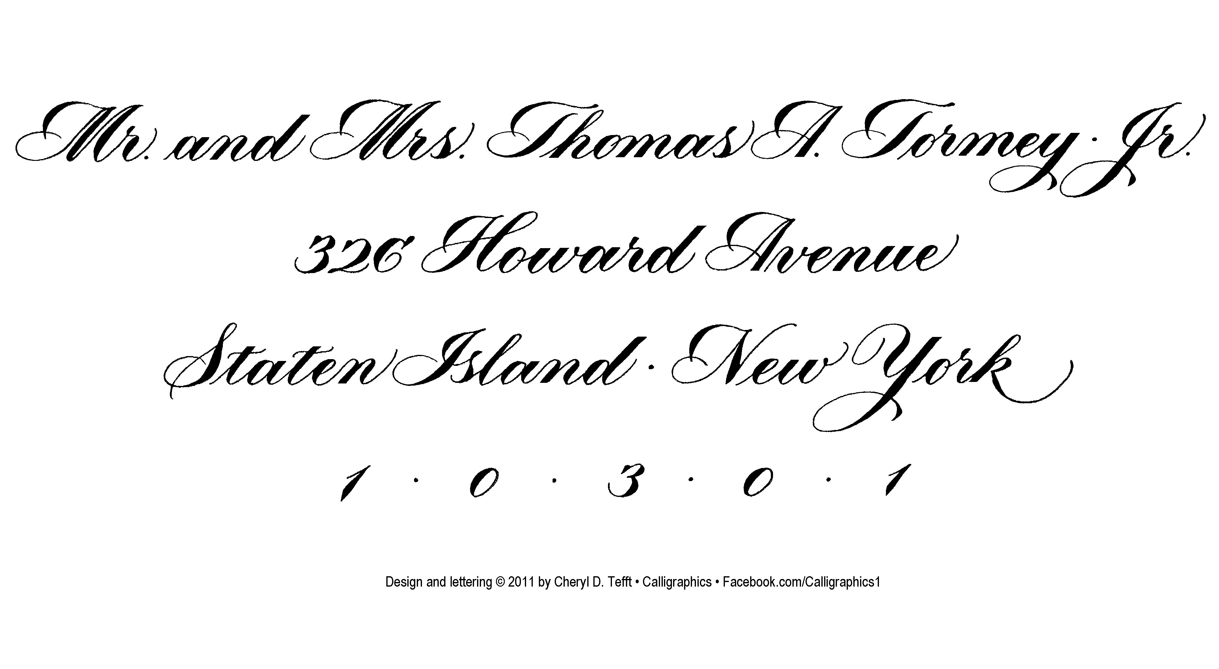 Beginning Copperplate calligraphy by Cheryl Tefft