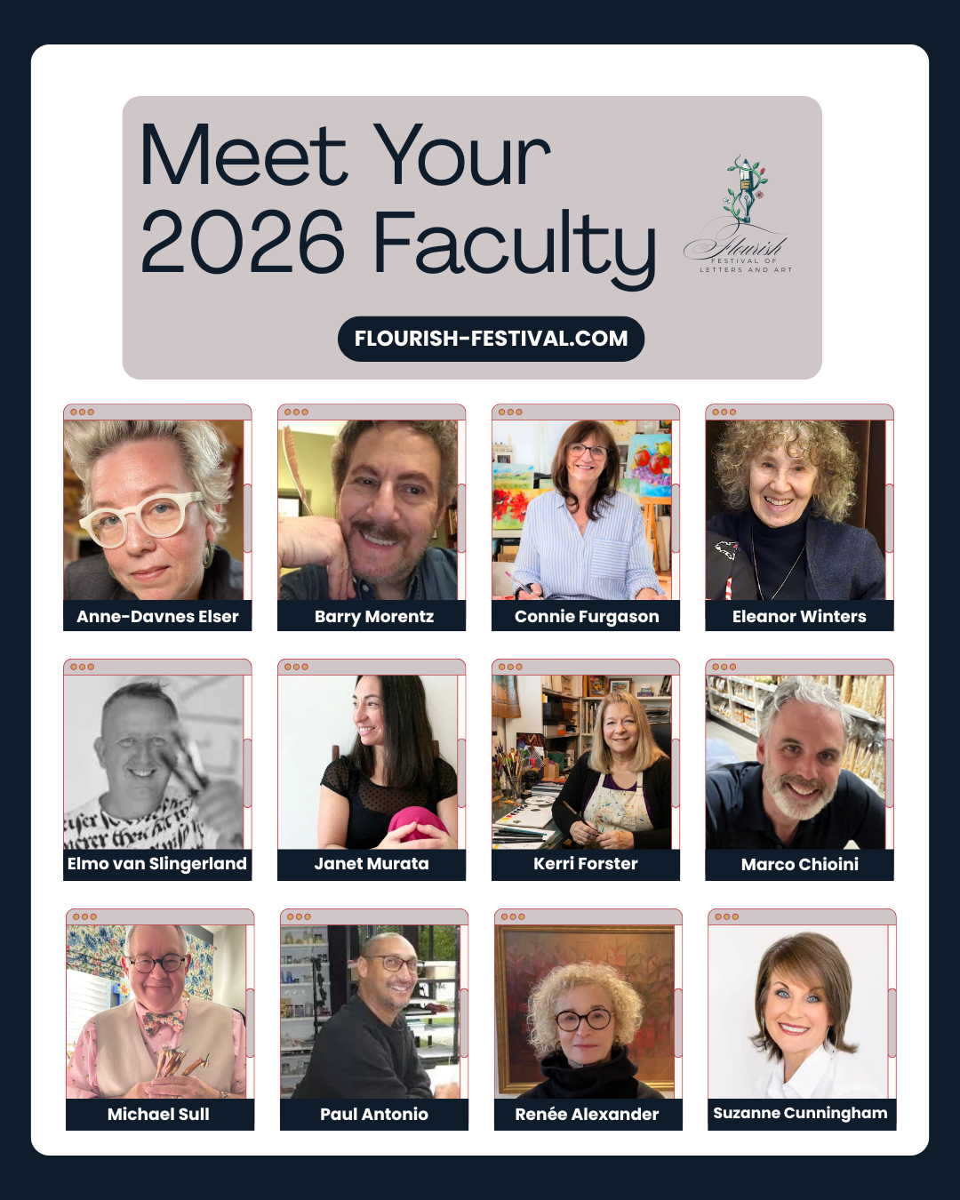 Flourish Festival 2026 faculty