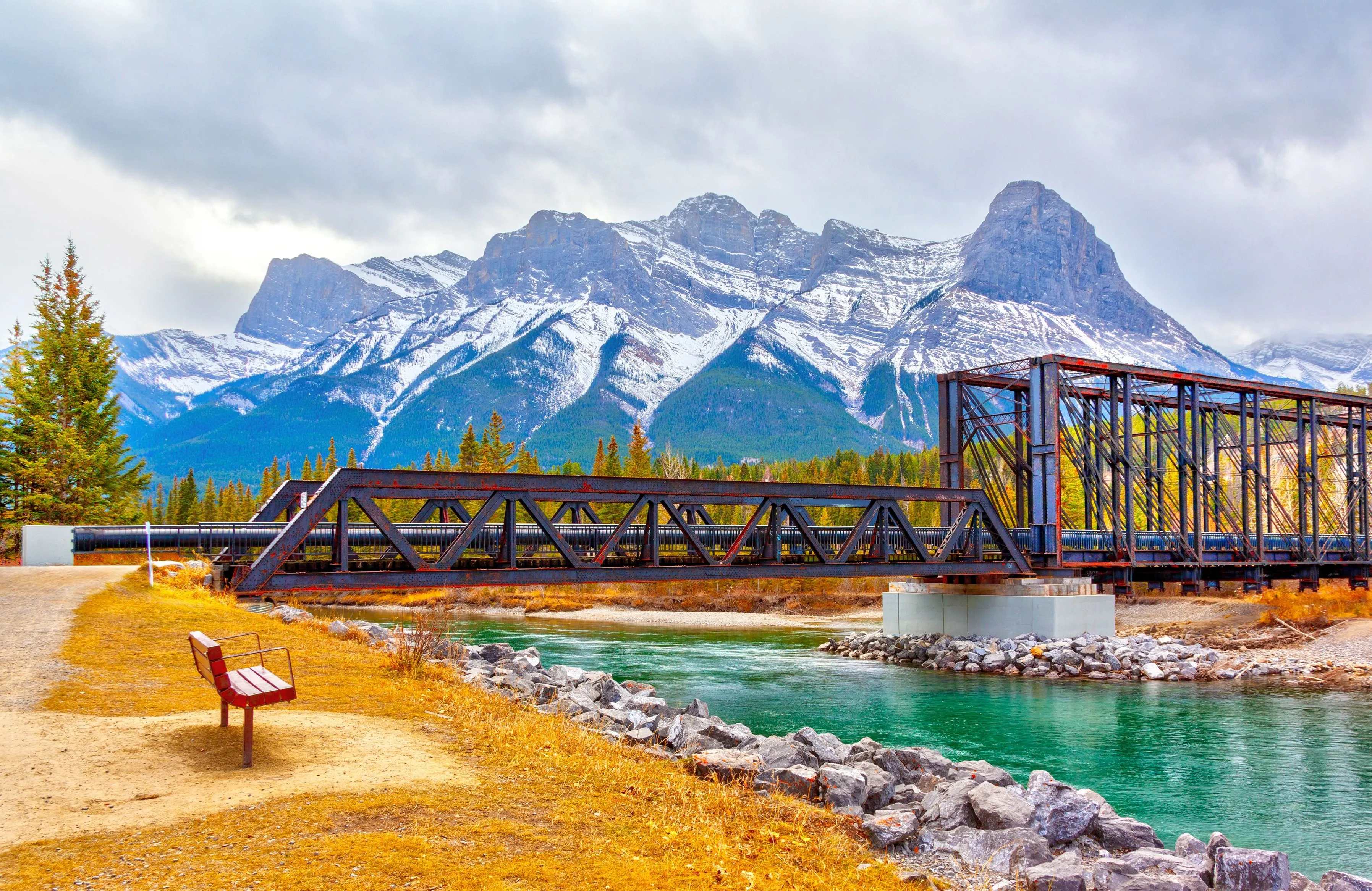 Mountain peaks above Canmore, Alberta, home of the Calligraphy Nirvana retreat