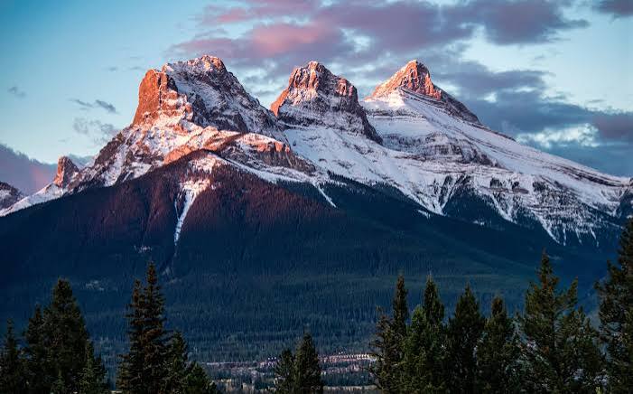 The Rocky Mountains around Canmore and Banff