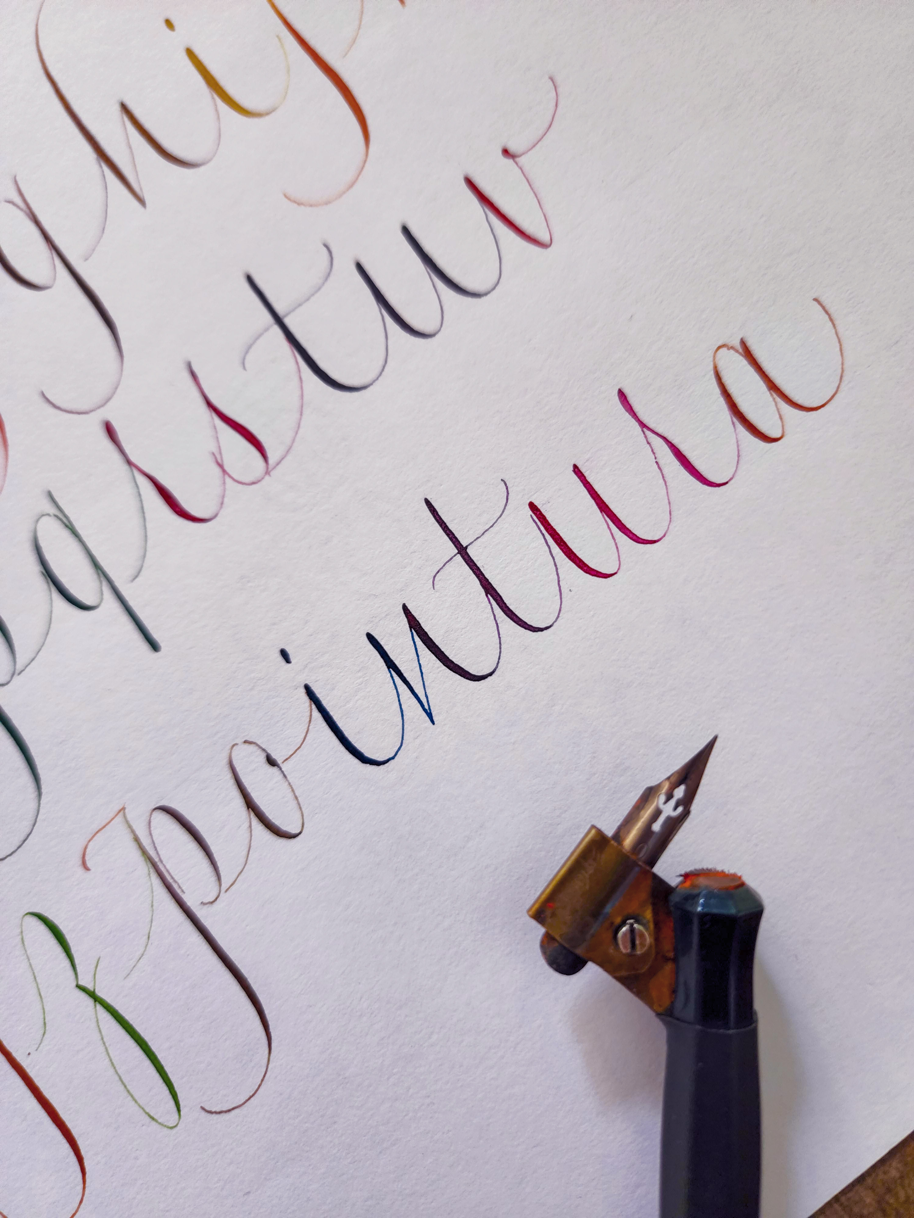 Pointura pointed pen lettering by Sachin Shah