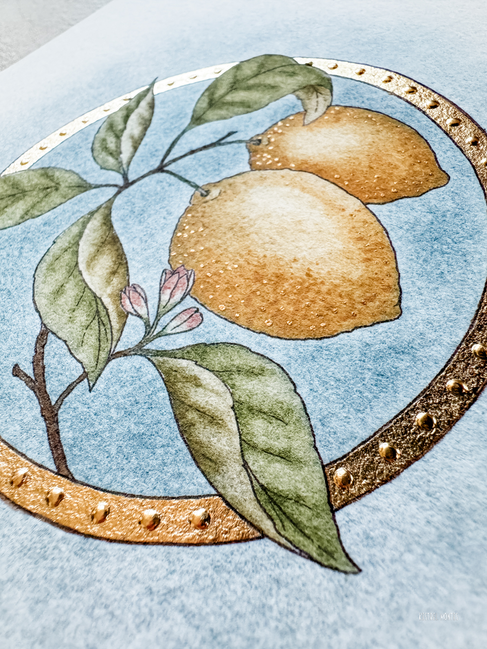 The Golden Tradition, gilded calligraphy by Kestrel Montes