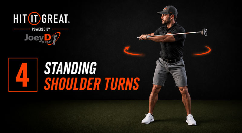 man doing standing shoulder turns