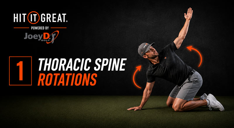 man doing thoracic spine rotations