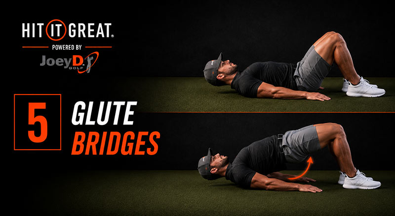 man doing glute bridges