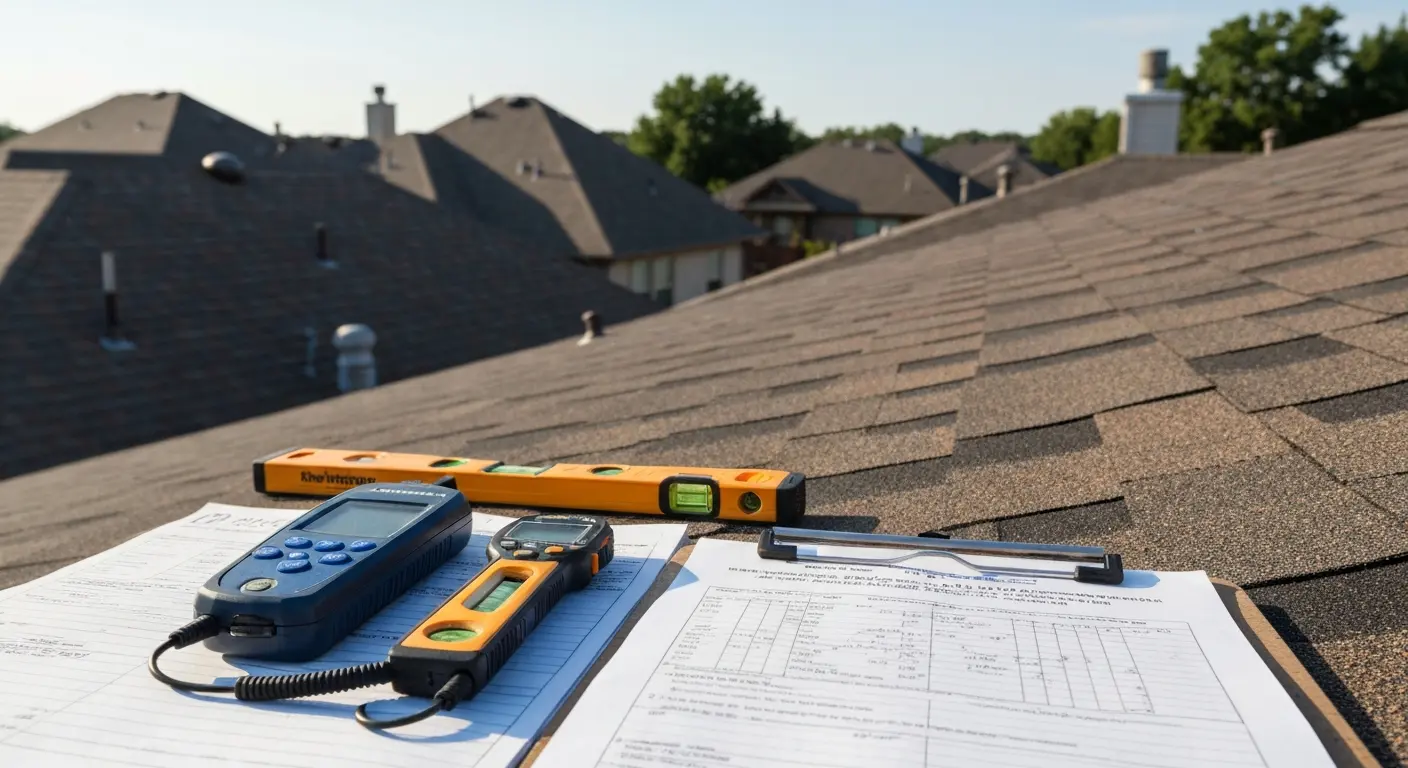 Professional roof inspection in Irving