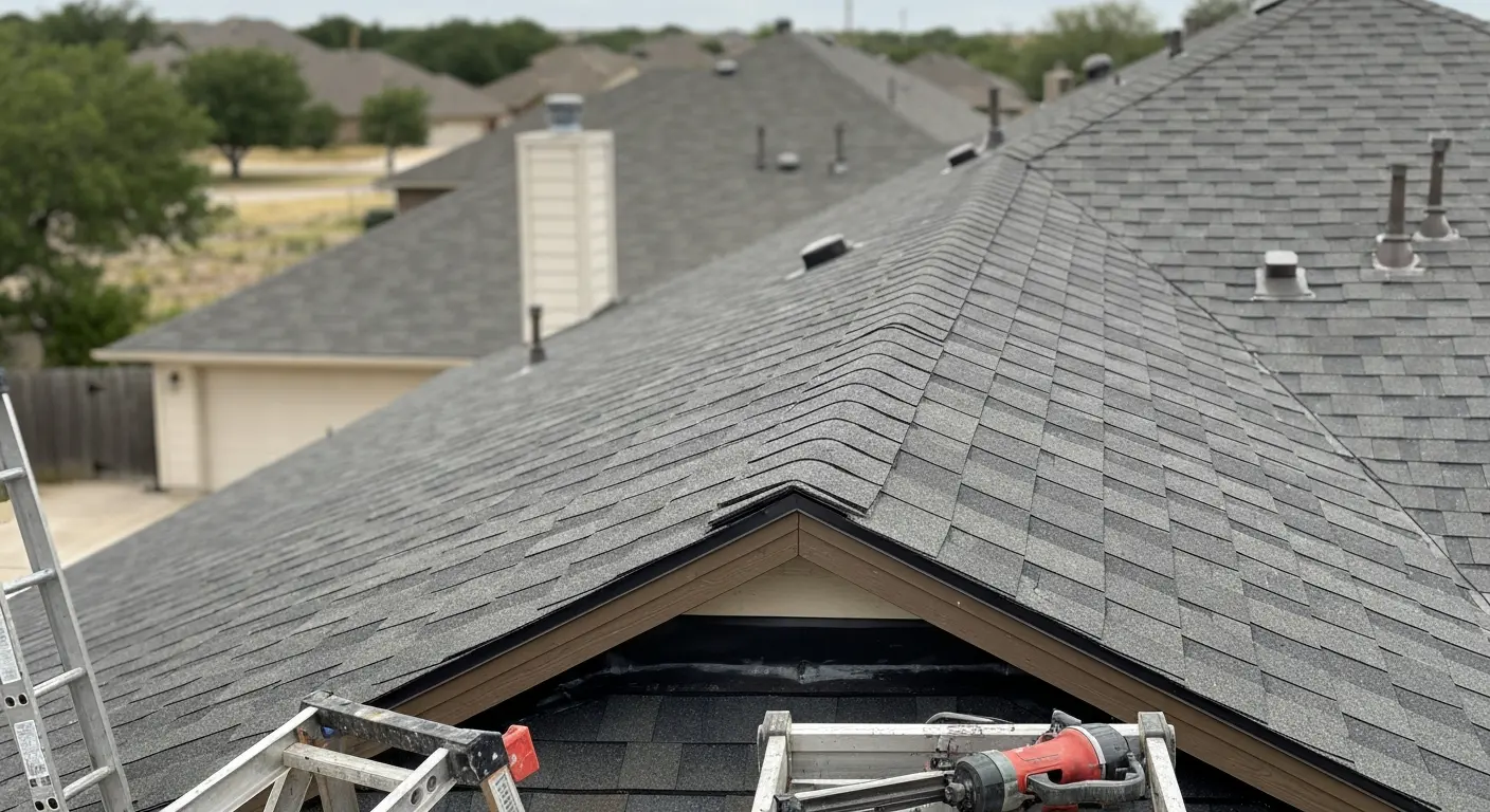 New roof installation project