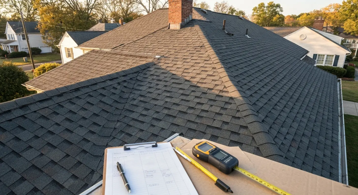 Professional roof inspection