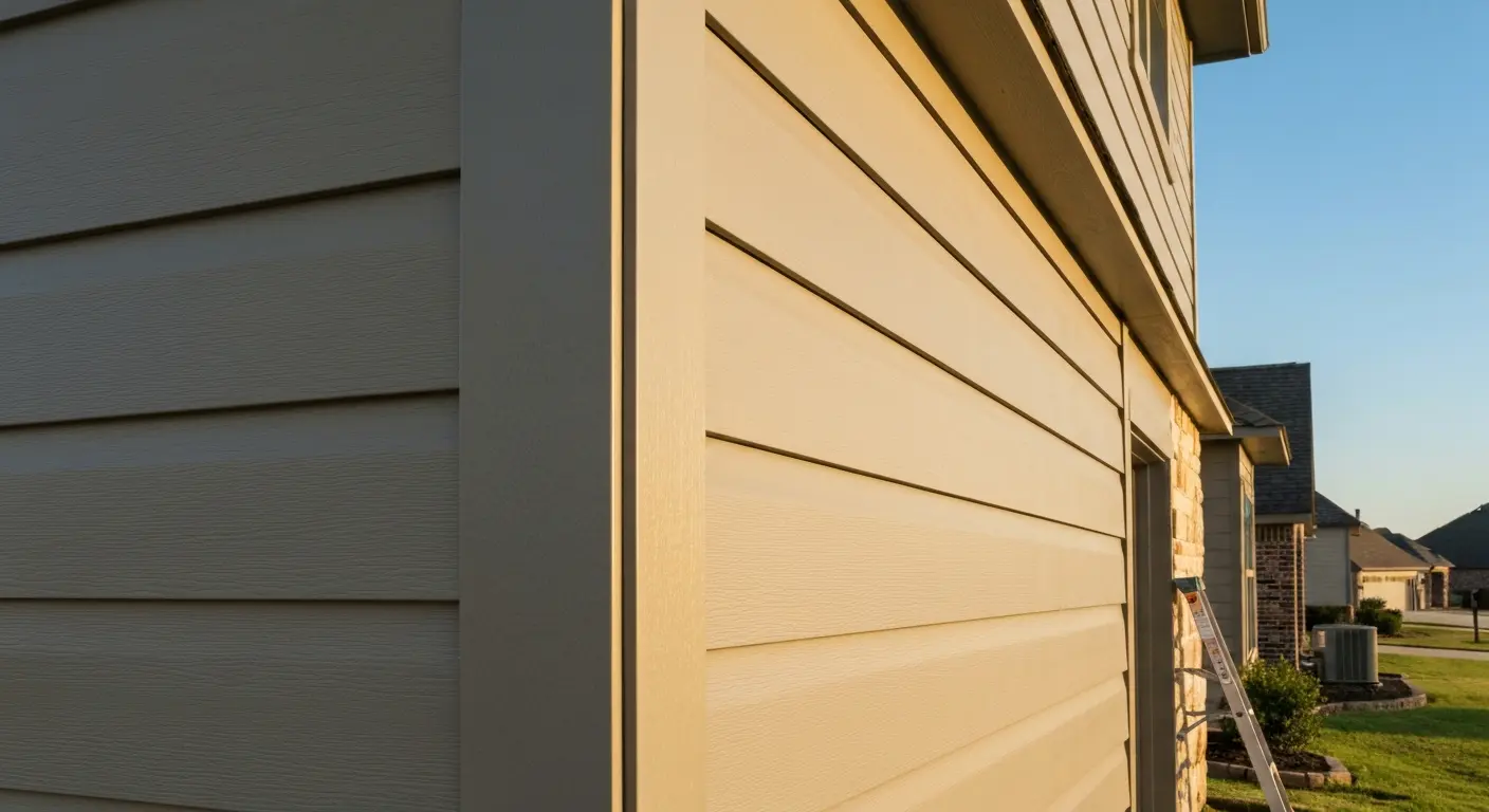 Siding installation project