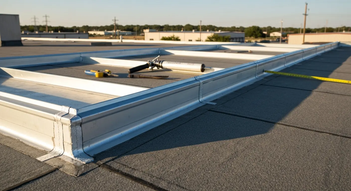 Commercial roof repair work