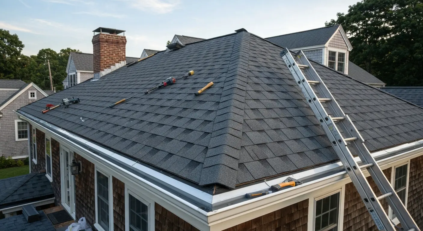 Residential roof installation