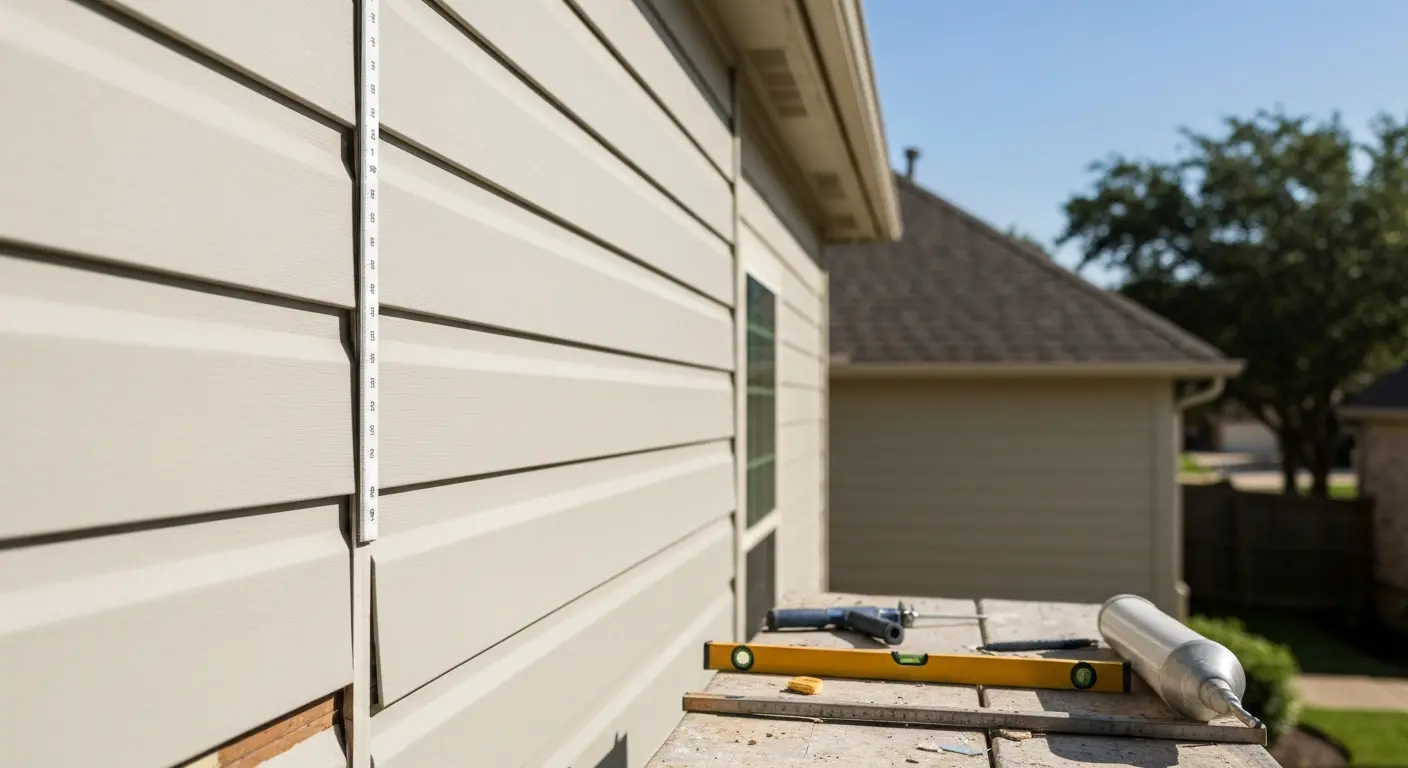 Siding damage and replacement in McKinney