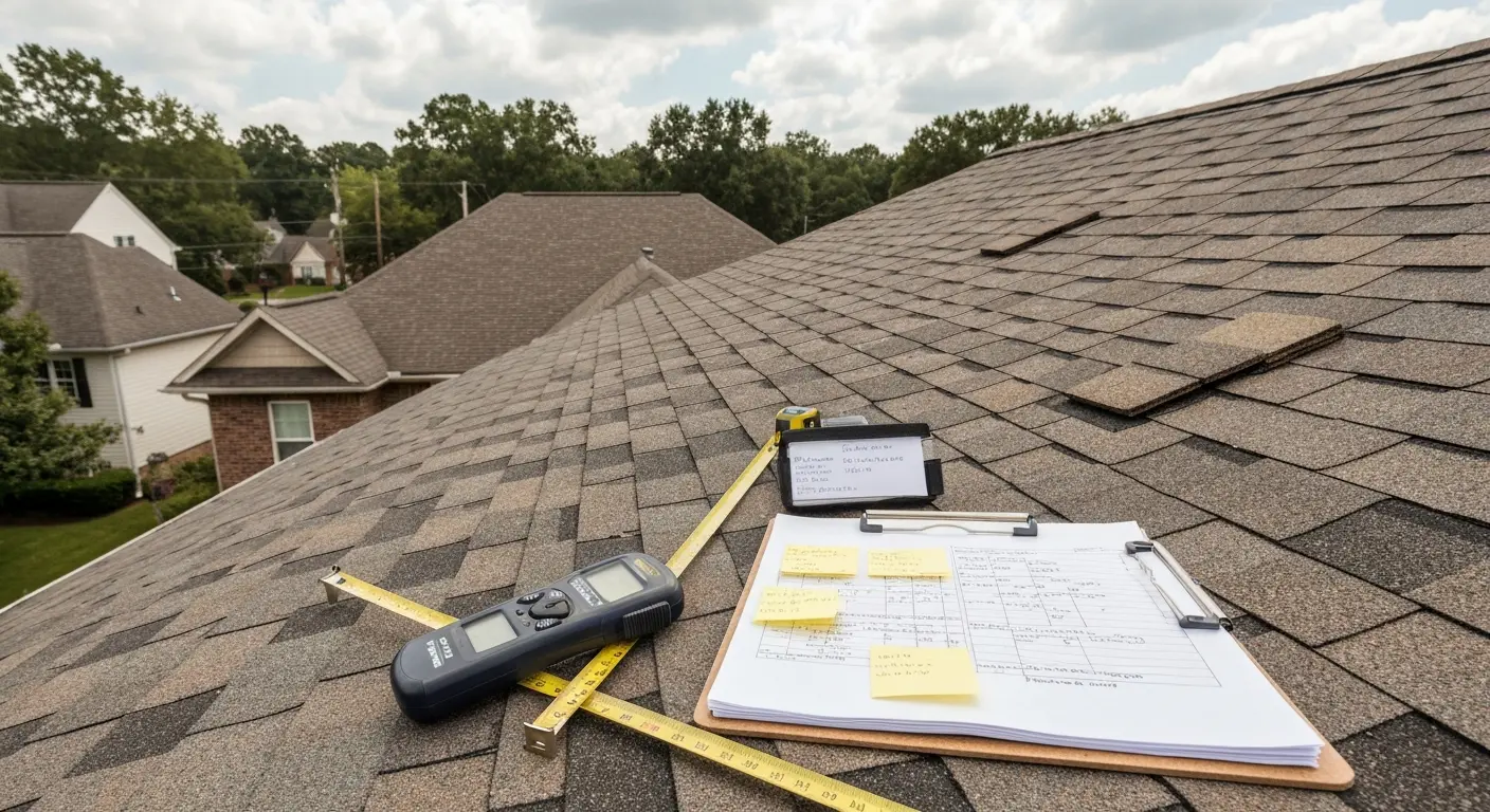Professional roof inspection