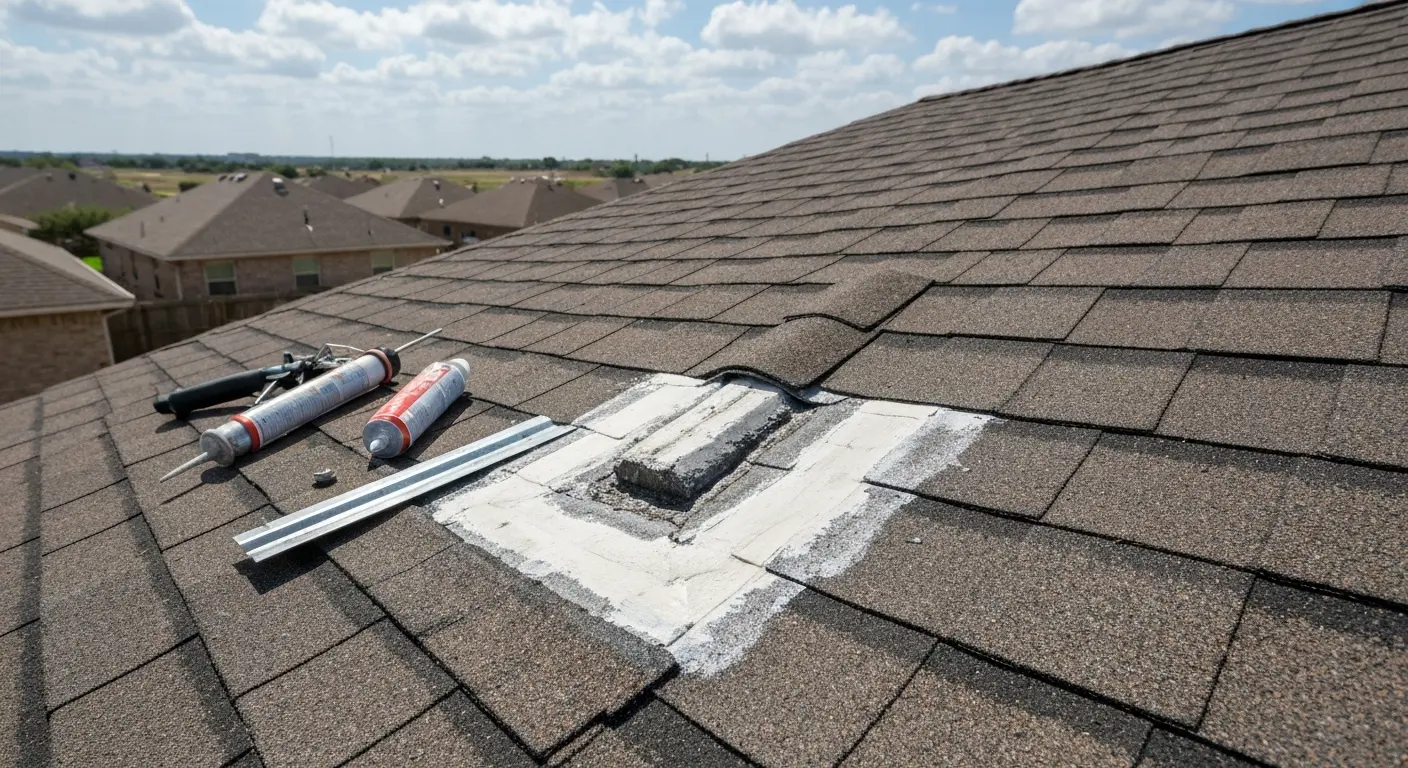 Roof repair work