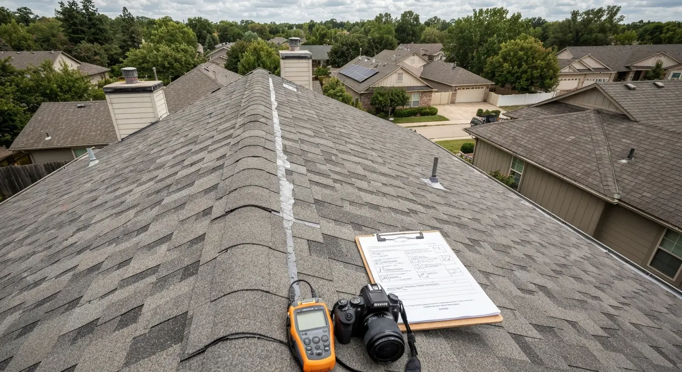 Professional roof inspection