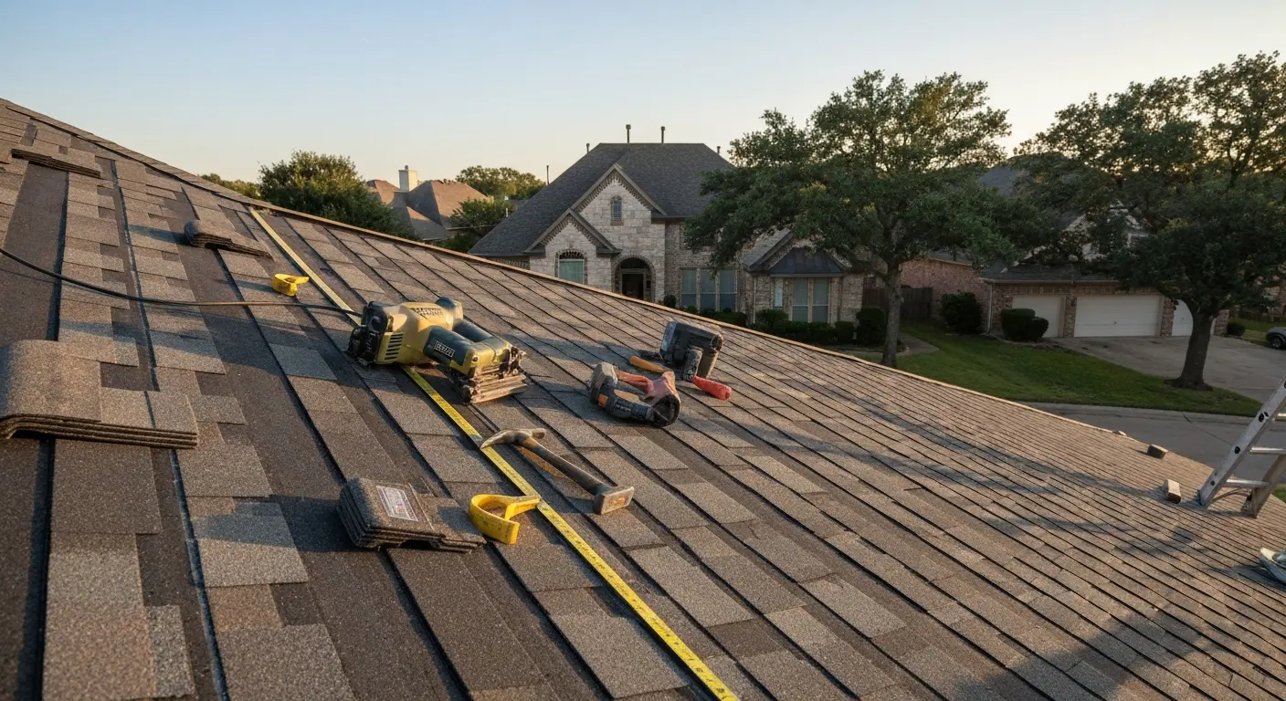 Roof replacement installation