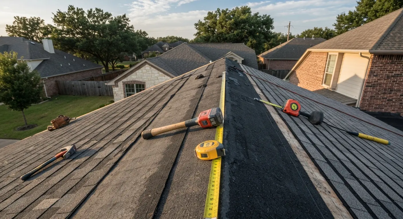 Storm damage roof repair