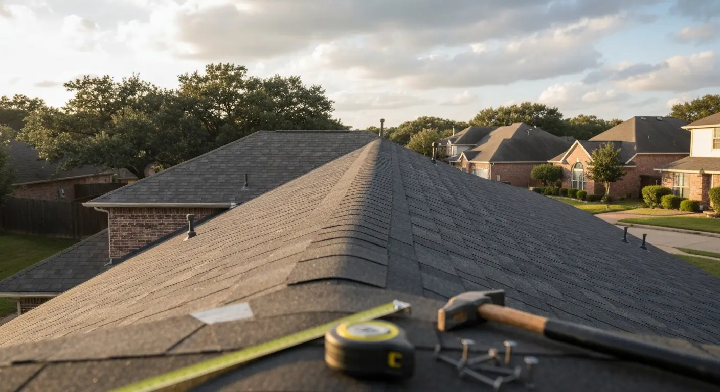 Residential roof installation