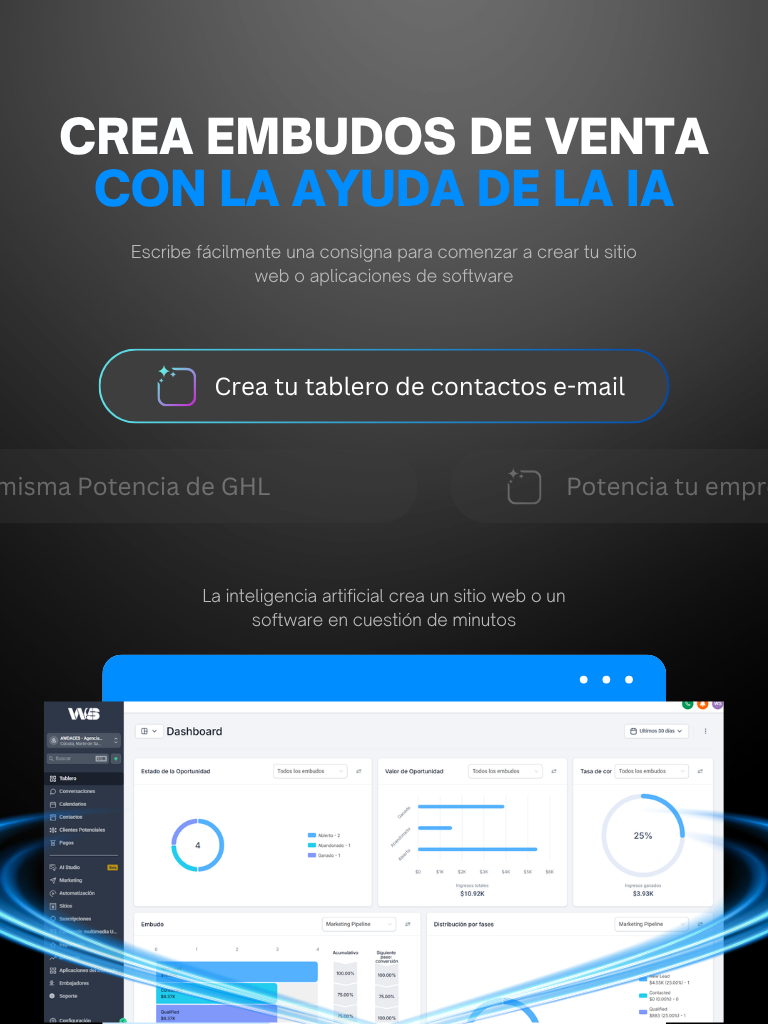 Dashboard CRM WISLEVEL
