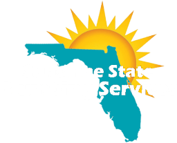 Sunshine State Plumbing Services logo featuring the state of Florida and a sun, representing reliable plumbing solutions in Citrus County, FL.