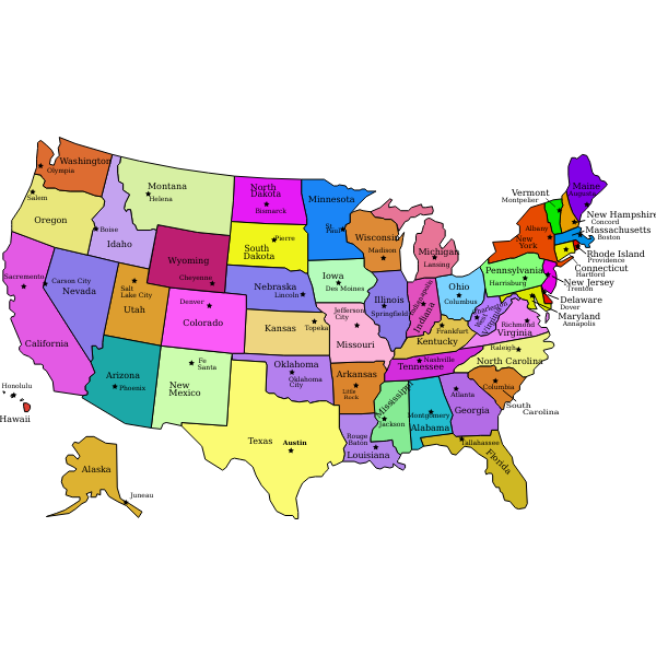 United States map showing where The House Collector buys properties