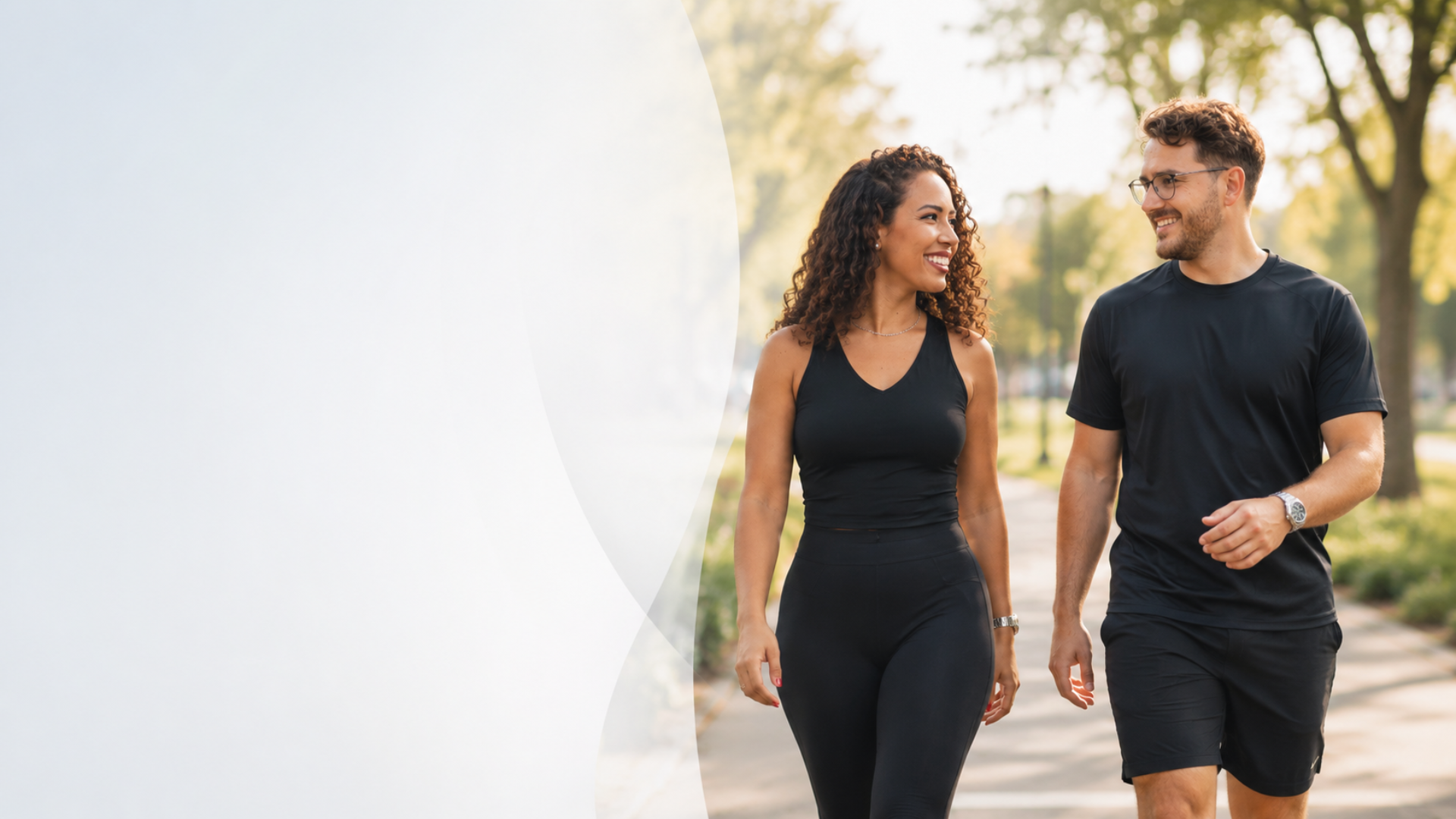 Two people confident after transforming their health through medical weight loss coaching