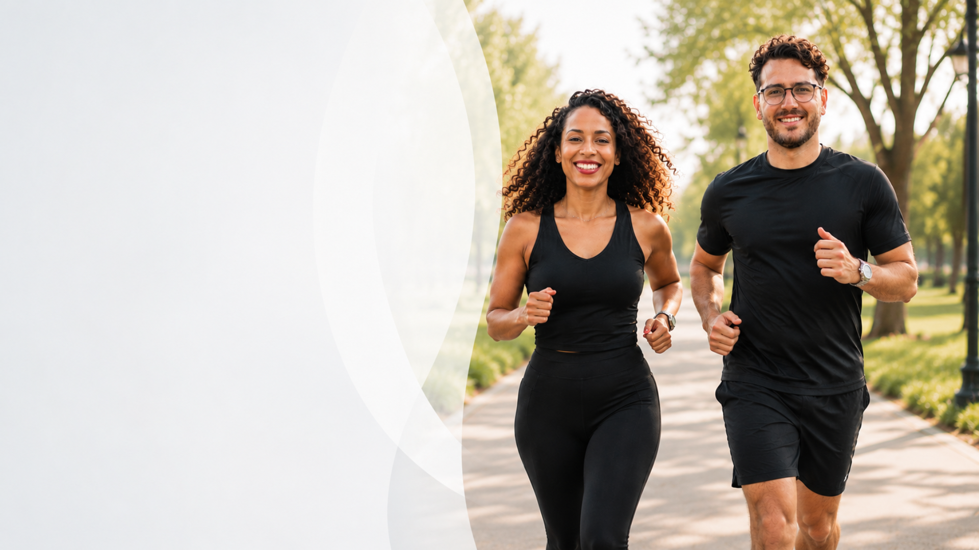 Two people confident after transforming their health through medical weight loss coaching