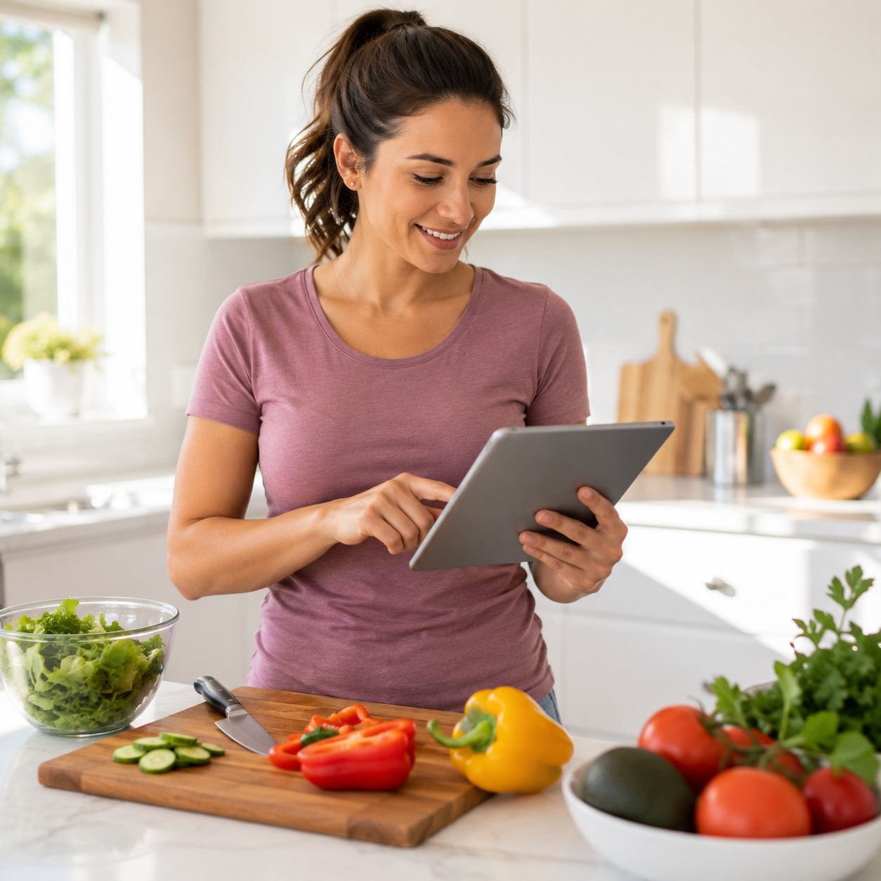 Member confidently learning healthy habits through FitSlim Academy