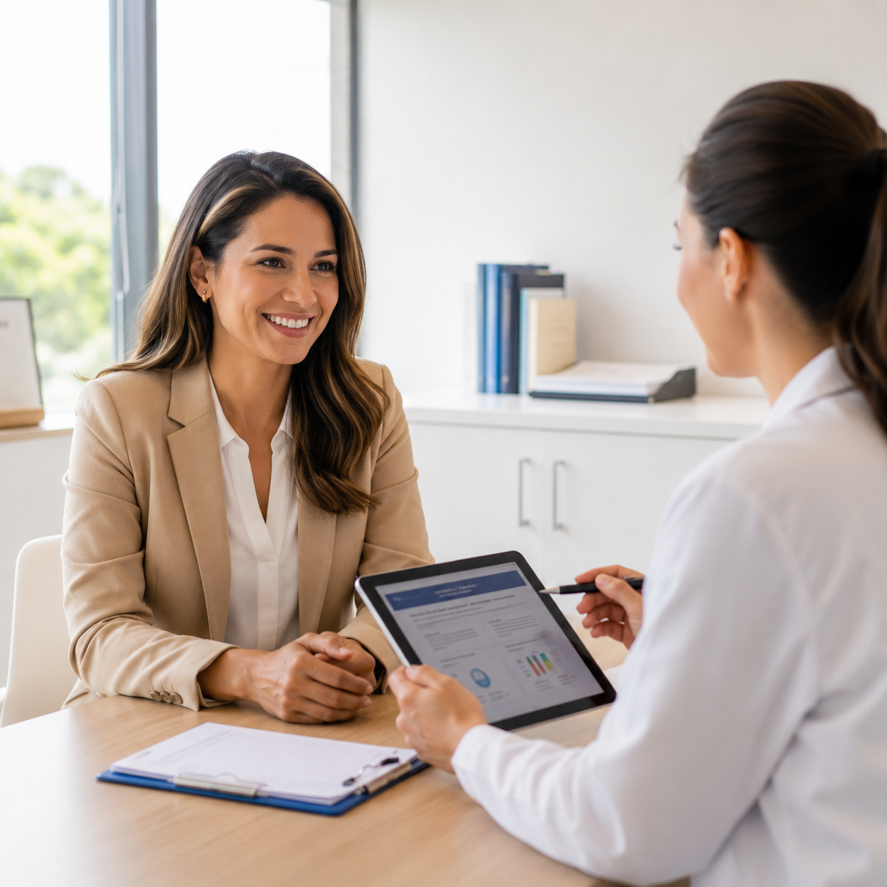Employees navigating workplace health challenges together